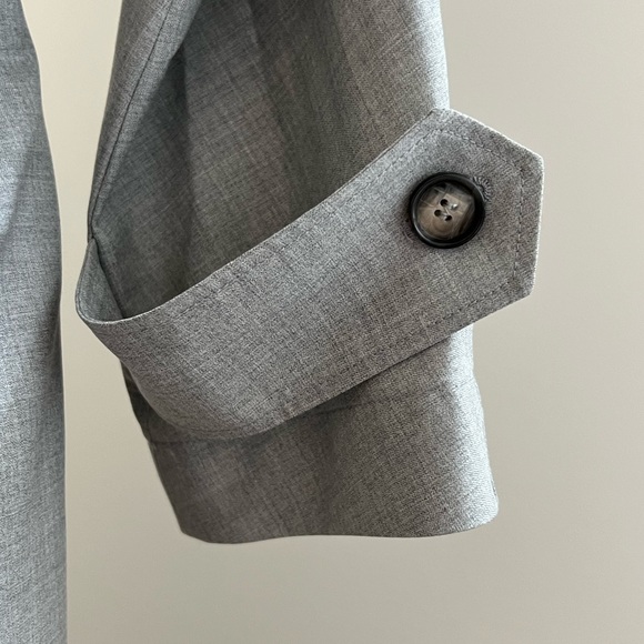 Toteme tailoring trench in light grey 100% wool - Picture 9 of 13